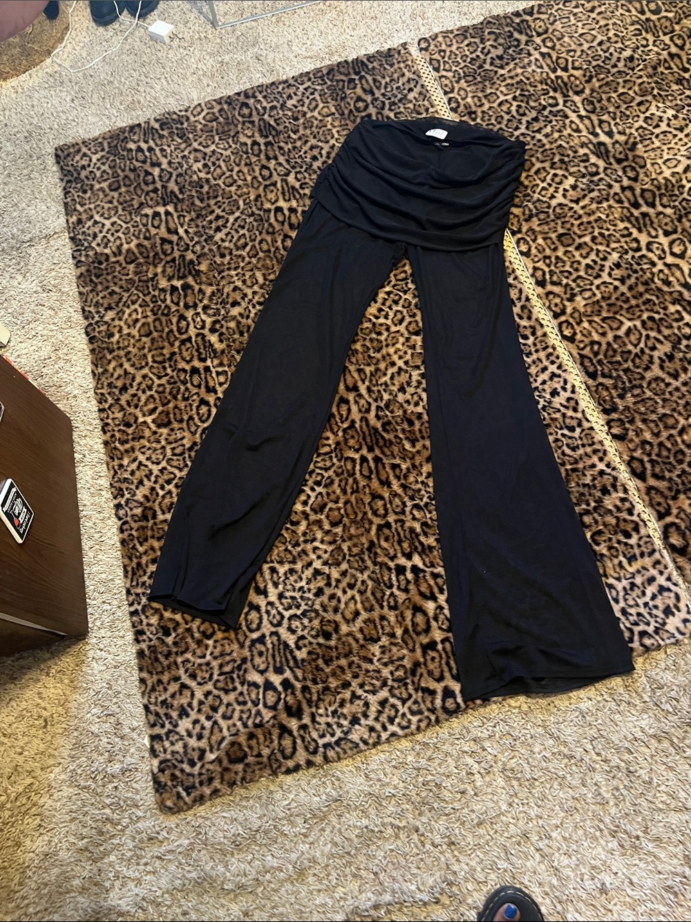 Black Wide-Leg Palazzo Pants for Women